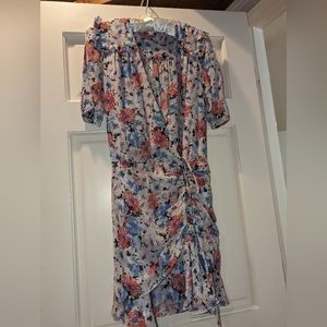 Veronica Beard Signature Side Ruching Dress. Size 0. Floral
